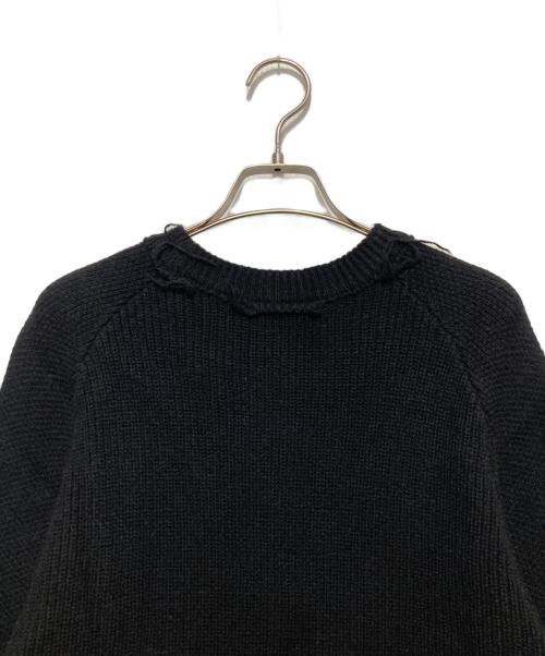 PERVERZE（パーバーズ）PERVERZE (パーバーズ) クラッシュニットワンピース ブラック サイズ:FREEの古着・服飾アイテム