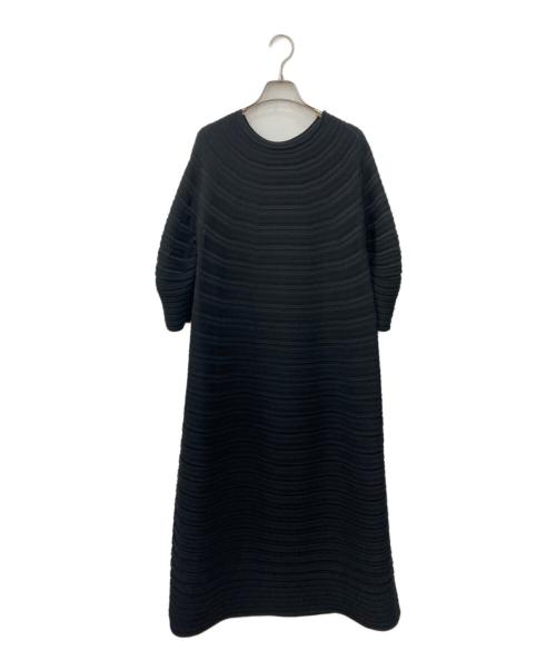 PLEATS PLEASE（プリーツプリーズ）PLEATS PLEASE (プリーツプリーズ) MUSHROOM KNITワンピース ブラック サイズ:-の古着・服飾アイテム