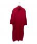 ISSEY MIYAKE（イッセイミヤケ）の古着「STRETCHY ニットワンピース」｜レッド