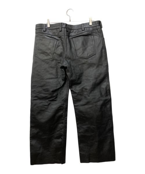 HORN WORKS（ホーンワークス）HORN WORKS (ホーンワークス) レザーパンツ ブラック サイズ:40の古着・服飾アイテム