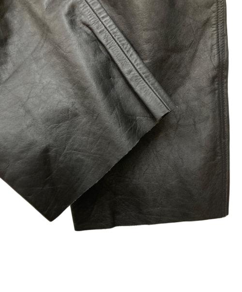 HORN WORKS（ホーンワークス）HORN WORKS (ホーンワークス) レザーパンツ ブラック サイズ:40の古着・服飾アイテム