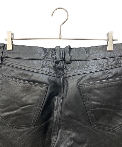 HORN WORKS（ホーンワークス）HORN WORKS (ホーンワークス) レザーパンツ ブラック サイズ:SIZE38の古着・服飾アイテム