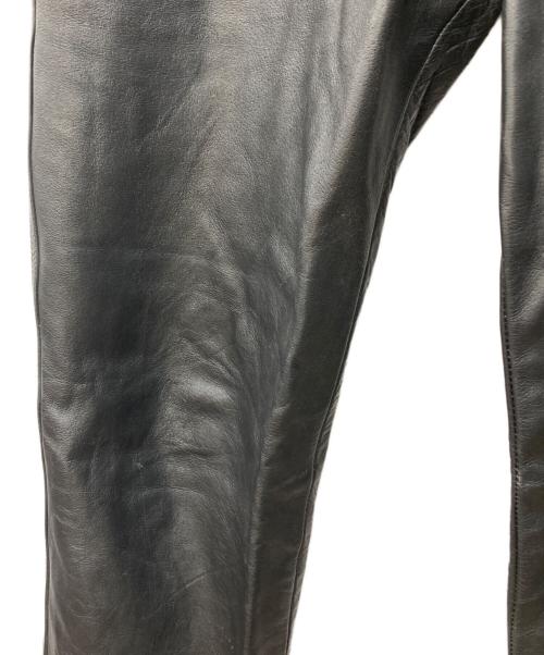 HORN WORKS（ホーンワークス）HORN WORKS (ホーンワークス) レザーパンツ ブラック サイズ:SIZE38の古着・服飾アイテム