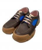 GUCCIグッチ）の古着「BOATREK SNEAKER LEATHER」｜ブラウン
