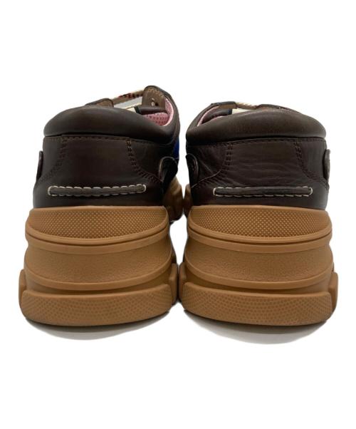 GUCCI（グッチ）GUCCI (グッチ) BOATREK SNEAKER LEATHER ブラウン サイズ:SIZE 11の古着・服飾アイテム