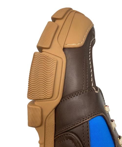 GUCCI（グッチ）GUCCI (グッチ) BOATREK SNEAKER LEATHER ブラウン サイズ:SIZE 11の古着・服飾アイテム