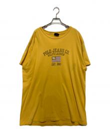 POLO JEANS CO.（ポロジーンズカンパニー）の古着「プリントTシャツ」｜イエロー