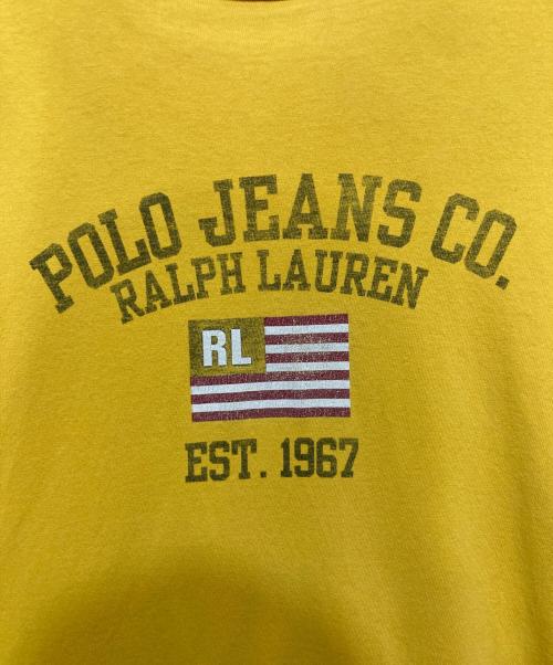 POLO JEANS CO.（ポロジーンズカンパニー）POLO JEANS CO. (ポロジーンズカンパニー) プリントTシャツ イエロー サイズ:XLの古着・服飾アイテム