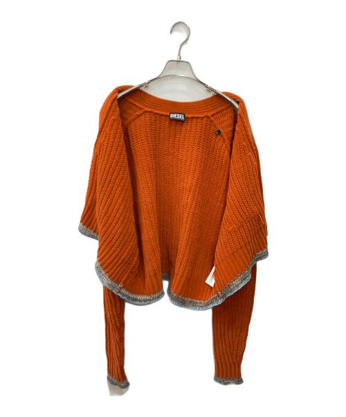 DIESEL（ディーゼル）DIESEL (ディーゼル) M-AUGUSTA ニットカーディガン オレンジ サイズ:Sの古着・服飾アイテム