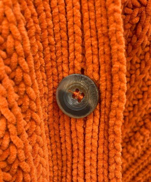 DIESEL（ディーゼル）DIESEL (ディーゼル) M-AUGUSTA ニットカーディガン オレンジ サイズ:Sの古着・服飾アイテム