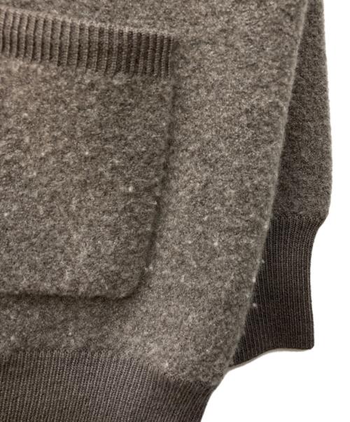 Spick and Span（スピック＆スパン）Spick and Span (スピックアンドスパン) ブークレダブルフェイス カーディガン ブラウン サイズ:FREEの古着・服飾アイテム