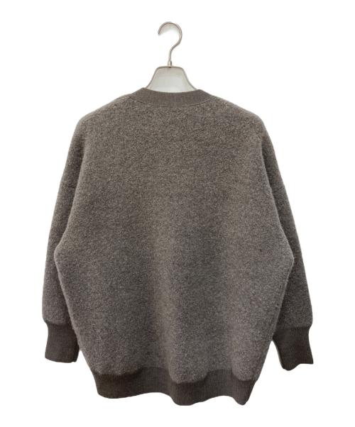 Spick and Span（スピック＆スパン）Spick and Span (スピックアンドスパン) ブークレダブルフェイス カーディガン ブラウン サイズ:FREEの古着・服飾アイテム