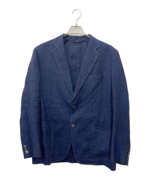 LANVIN COLLECTION（ランバンコレクション）LANVIN COLLECTION (ランバンコレクション) リネン2Bジャケット ネイビー サイズ:SIZE B48の古着・服飾アイテム