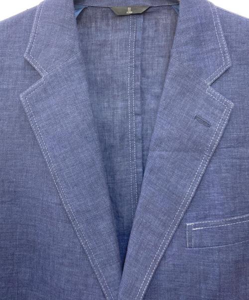 LANVIN COLLECTION（ランバンコレクション）LANVIN COLLECTION (ランバンコレクション) リネン2Bジャケット ネイビー サイズ:SIZE B48の古着・服飾アイテム