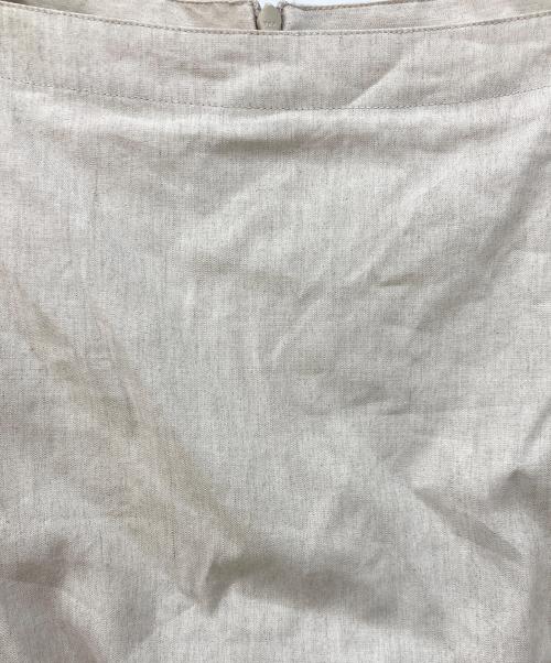 Mila Owen（ミラオーウェン）Mila Owen (ミラオーウェン) ボートネックデザインスリーブリネンワンピ ベージュ サイズ:SIZE 1の古着・服飾アイテム