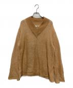 MM6 Maison Margielaエムエムシックスメゾンマルジェラ）の古着「モヘア混ニット」｜ベージュ