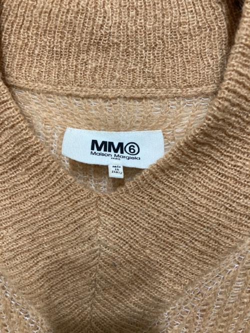 MM6 Maison Margiela（エムエムシックスメゾンマルジェラ）MM6 Maison Margiela (エムエムシックスメゾンマルジェラ) モヘア混ニット ベージュ サイズ:Sの古着・服飾アイテム