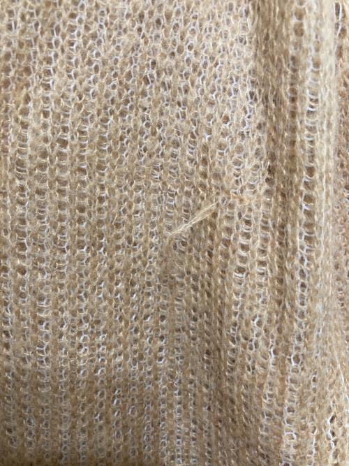 MM6 Maison Margiela（エムエムシックスメゾンマルジェラ）MM6 Maison Margiela (エムエムシックスメゾンマルジェラ) モヘア混ニット ベージュ サイズ:Sの古着・服飾アイテム