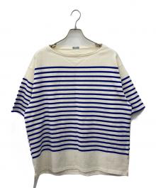 JOURNAL STANDARD relume（ジャーナルスタンダード レリューム）の古着「バスクシャツ」｜アイボリー×ブルー