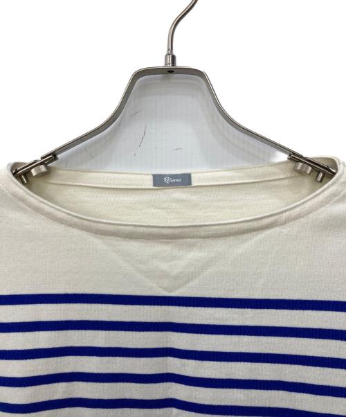 JOURNAL STANDARD relume（ジャーナルスタンダード レリューム）JOURNAL STANDARD relume (ジャーナルスタンダード レリューム) バスクシャツ アイボリー×ブルー サイズ:Lの古着・服飾アイテム