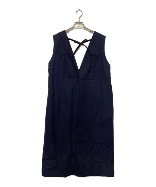 H&by pool（ハンドバイプール）H&by pool (ハンドバイプール) ウールワンピース ネイビー サイズ:不明の古着・服飾アイテム