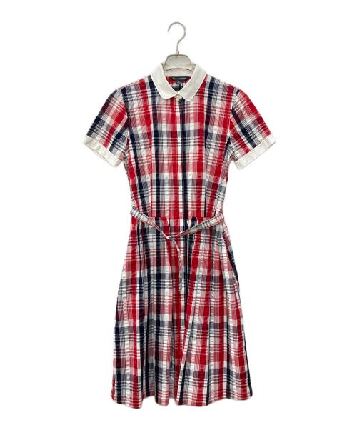 BROOKS BROTHERS（ブルックスブラザーズ）BROOKS BROTHERS (ブルックスブラザーズ) ワンピース レッド サイズ:SIZE 2の古着・服飾アイテム