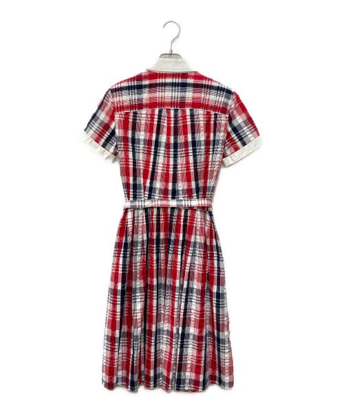 BROOKS BROTHERS（ブルックスブラザーズ）BROOKS BROTHERS (ブルックスブラザーズ) ワンピース レッド サイズ:SIZE 2の古着・服飾アイテム