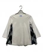 BLUE LABEL CRESTBRIDGEブルーレーベルクレストブリッジ）の古着「7分袖カットソー」｜ホワイト