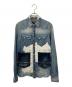 DSQUARED2（ディースクエアード）の古着「再構築ダメージデニムシャツ/パッチワーク/リメイク/長袖シャツ」｜インディゴ