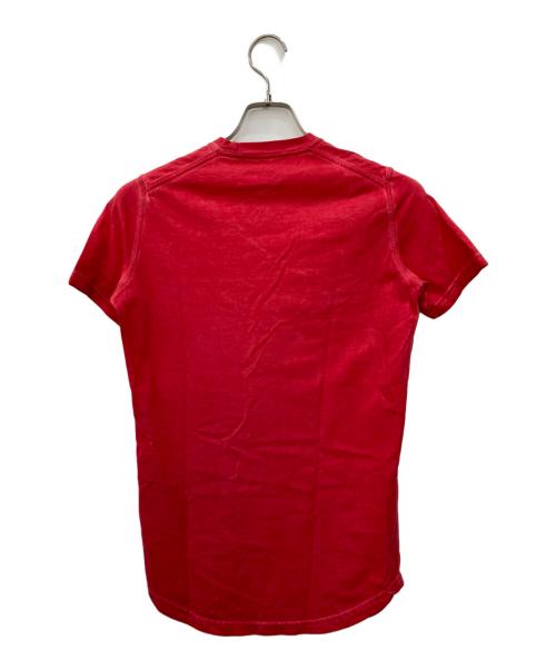 DSQUARED2（ディースクエアード）DSQUARED2 (ディースクエアード) プリントTシャツ レッド サイズ:XSの古着・服飾アイテム