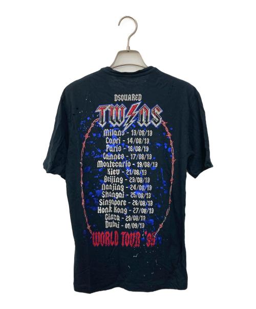 DSQUARED2（ディースクエアード）DSQUARED2 (ディースクエアード) ダメージTシャツ ブラック サイズ:XSの古着・服飾アイテム