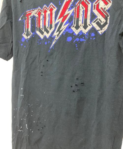 DSQUARED2（ディースクエアード）DSQUARED2 (ディースクエアード) ダメージTシャツ ブラック サイズ:XSの古着・服飾アイテム