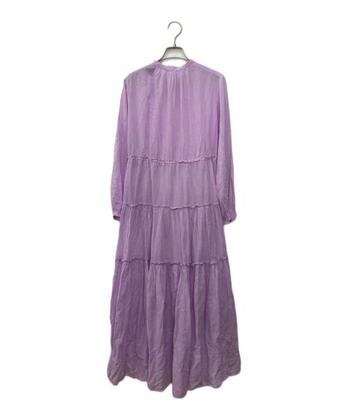 ne quittez pas（ヌキテパ）ne quittez pas (ヌキテパ) Cotton Voile Tiered Maxi Dressティアード マキシワンピース ピンク サイズ:なしの古着・服飾アイテム