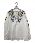 URBAN RESEARCH DOORSアーバンリサーチドアーズ）の古着「エンブロダイリー刺繍ブラウス」｜ホワイト