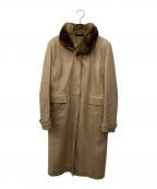 LOEWEロエベ）の古着「オールドオリタグカラーラムレザーコート」｜ブラウン