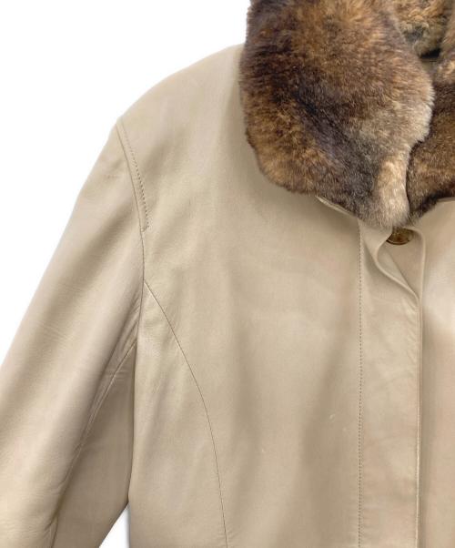 LOEWE（ロエベ）LOEWE (ロエベ) オールドオリタグカラーラムレザーコート ブラウン サイズ:SIZE 44の古着・服飾アイテム