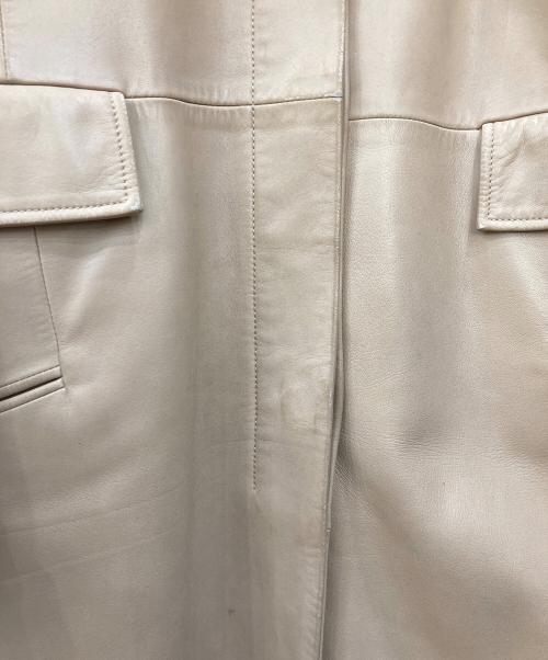 LOEWE（ロエベ）LOEWE (ロエベ) オールドオリタグカラーラムレザーコート ブラウン サイズ:SIZE 44の古着・服飾アイテム