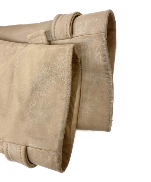 LOEWE（ロエベ）LOEWE (ロエベ) オールドオリタグカラーラムレザーコート ブラウン サイズ:SIZE 44の古着・服飾アイテム