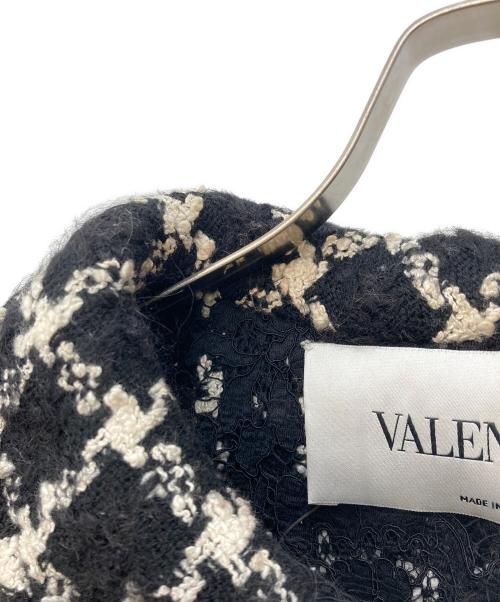 VALENTINO（ヴァレンティノ）VALENTINO (ヴァレンティノ) ショート丈ツイードジャケット ブラック サイズ:SIZE46の古着・服飾アイテム