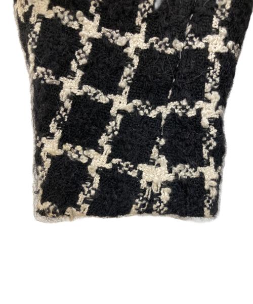 VALENTINO（ヴァレンティノ）VALENTINO (ヴァレンティノ) ショート丈ツイードジャケット ブラック サイズ:SIZE46の古着・服飾アイテム