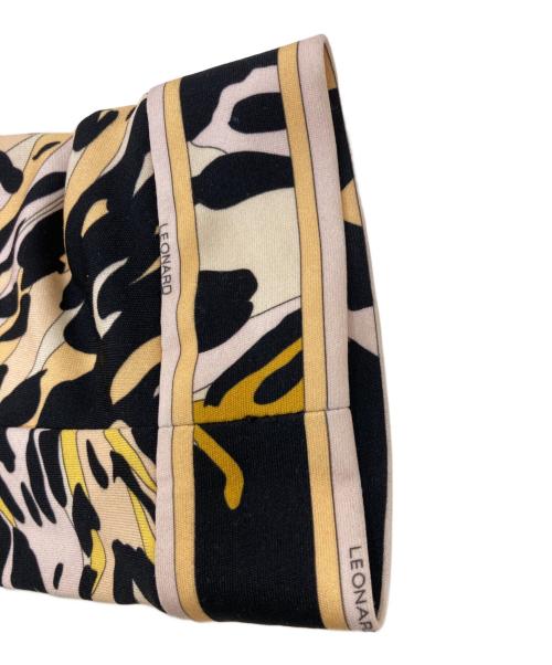 LEONARD（レオナール）LEONARD (レオナール) レオパードチュニック ブラウン サイズ:SIZE 42の古着・服飾アイテム