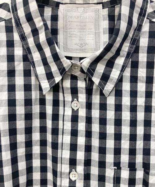BEARDSLEY（ビアズリー）BEARDSLEY (ビアズリー) ギンガム ワッシャーシャツ ホワイト×ブラック サイズ:Freeの古着・服飾アイテム