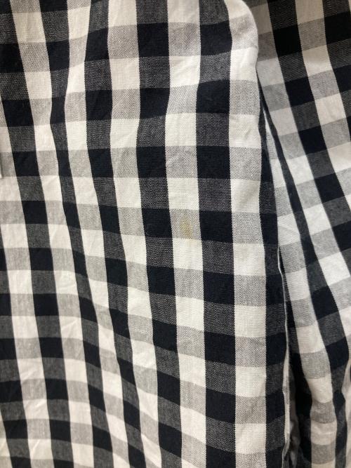 BEARDSLEY（ビアズリー）BEARDSLEY (ビアズリー) ギンガム ワッシャーシャツ ホワイト×ブラック サイズ:Freeの古着・服飾アイテム