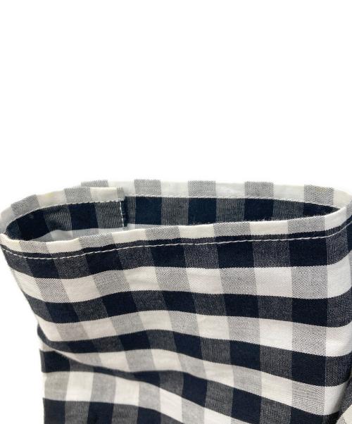BEARDSLEY（ビアズリー）BEARDSLEY (ビアズリー) ギンガム ワッシャーシャツ ホワイト×ブラック サイズ:Freeの古着・服飾アイテム