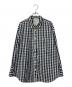 BEARDSLEY（ビアズリー）の古着「ギンガム ワッシャーシャツ」｜ホワイト×ブラック