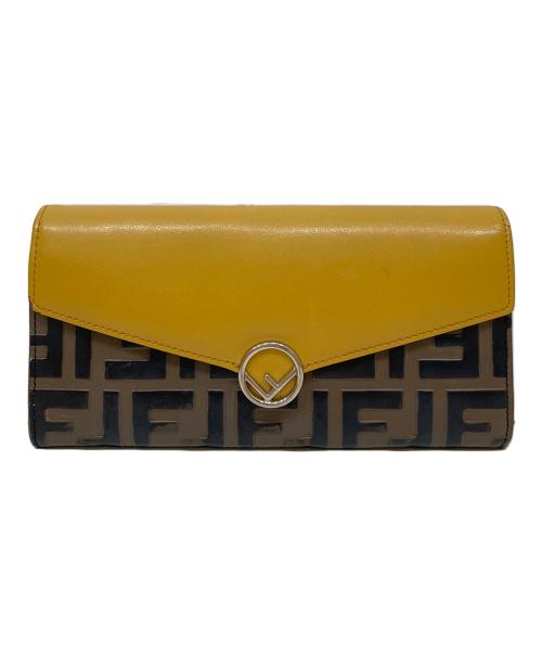 FENDI（フェンディ）FENDI (フェンディ) ズッカ柄ロングウォレット ブラウンの古着・服飾アイテム
