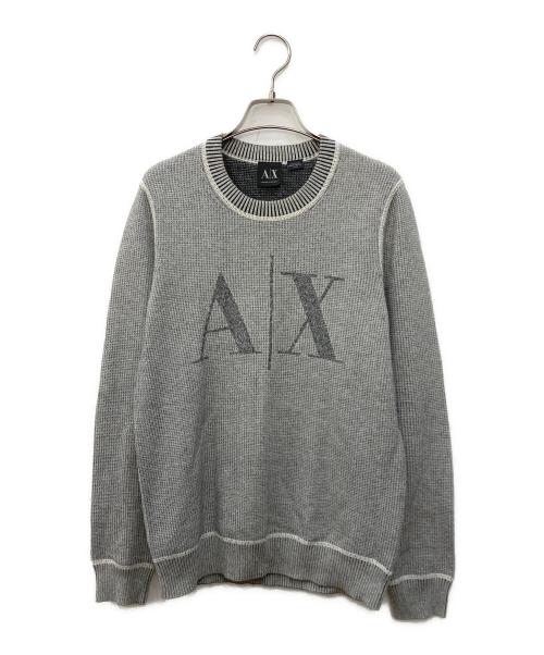 ARMANI EXCHANGE（アルマーニ エクスチェンジ）ARMANI EXCHANGE (アルマーニ エクスチェンジ) ロゴニット グレー サイズ:XSの古着・服飾アイテム
