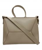 CHARLES & KEITHチャールズアンドキース）の古着「ナスリン ジオメトリックトートバッグ」｜ベージュ