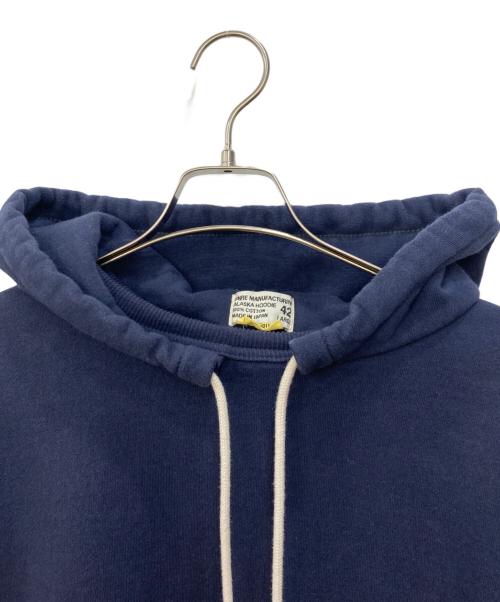 SURE MANUFACTURING（シュアーマニファクチャリング）SURE MANUFACTURING (シュアーマニファクチャリング) ALASKA HOODIE ネイビー サイズ:Lの古着・服飾アイテム