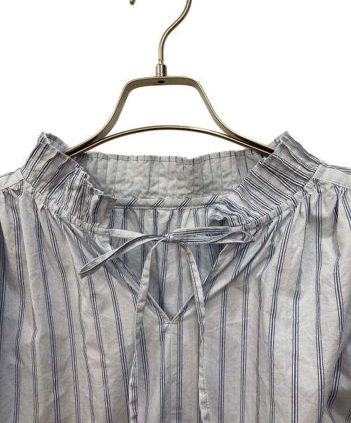 SLOBE IENA（スローブ イエナ）SLOBE IENA (スローブ イエナ) タックカラーボリュームスリーブブラウス ブルー サイズ:不明　の古着・服飾アイテム